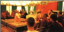 gathering of many Buddhist denominations