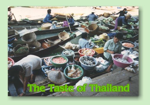The Taste of Thailand - Cover photo taken at Damnoen Saduak